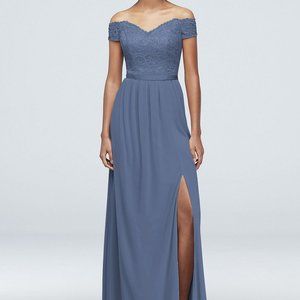 David's Bridal Style F19950 - Steel Blue
